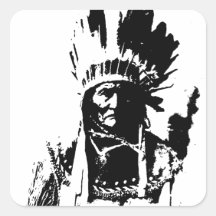Black & White Geronimo Stickers