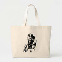 Black & White Geronimo Tote Bag