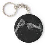 Black & White Guitars Two Keychains