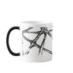 Black white Heat sensitive Cup Mug