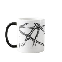 Black white Heat sensitive Cup Mug