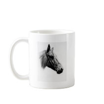 Black & White Horse Coffee Mug