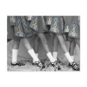 Black & White Irish Dance Postcard