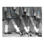 Black & White Irish Dance Postcard