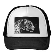 Black & White Jaguar Pop Art Trucker Hat