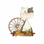 Black & White Kitty w/ Wheel Photo Cutouts