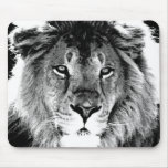 Black & White Lion mousepads