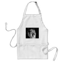 Black & White Lion Photo Apron