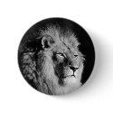 Black & White Lion Photo buttons