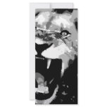 Black & White Lion rack cards