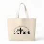 Black & White Logo & Address Canvas Bags