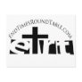 Black & White Logo & Address Post Card
