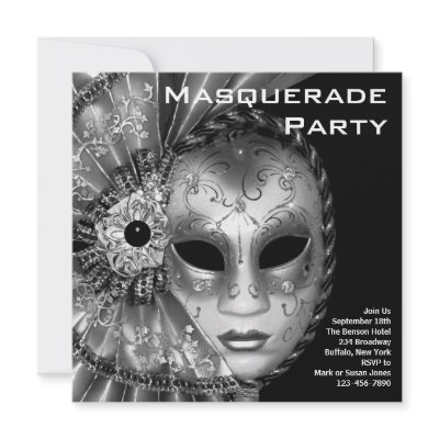 Black White Masquerade Party by Pure_Elegance