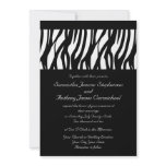 Black/White Modernist Stripe Wedding Invitations