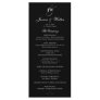 Black & White Monogram Wedding Program