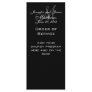 Black White Monogram Wedding Programs Customised Rack Card