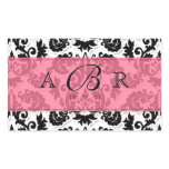 Black White n Hot Pink Fleur de Lis Damask Sticker