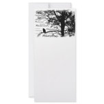 Black & White Nevermore Raven Silhouette rack cards