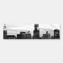 Black & White New York Bumper Sticker