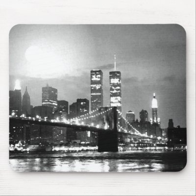 Black & White New York City at Night Usepads by made_in_atlantis