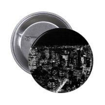 Black & White New York City Night Pin