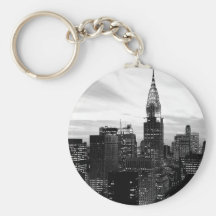 Black & White New York Key Chains