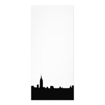 Black & White New York Silhouette Rack Card