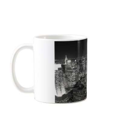 Black & White New York Skyscrapers Coffee Mug by made_in_atlantis