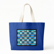 Black & White Ocean Hearts Bag