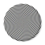 Black & White Optical Illusion Spiral magnets