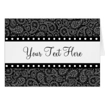 Black & White Paisley