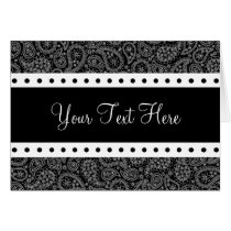 Black & White Paisley