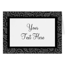Black & White Paisley