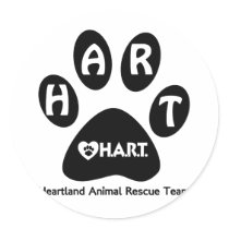 Black & White Paw Print Round Sticker