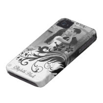 Black White Photo Template iPhone 4 Case