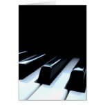 Black & White Piano Keys Greeting Cards
