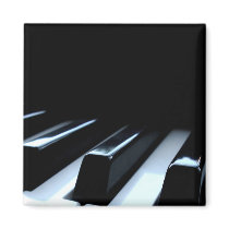 Black & White Piano Keys Fridge Magnets
