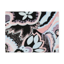 Black,white & Pink Allover Post Cards
