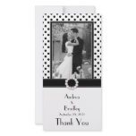 Black & White Polka Dot Photocard
