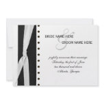 Black & White Polka Dot Ribbon Personalized Announcement