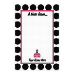 Black & White Polka Dot Teacher Fashion Stationery