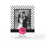 Black & White Polka Dot Thank You Card