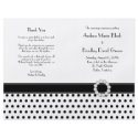 Black & White Polka Dot Wedding Program flyers
