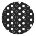Black & White Polka Dots Stickers