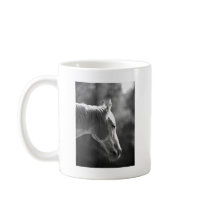 Black & White Pop Art Horse Mugs