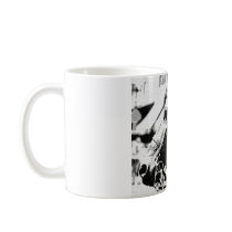 Black & White Pop Art Horse Coffee Mugs