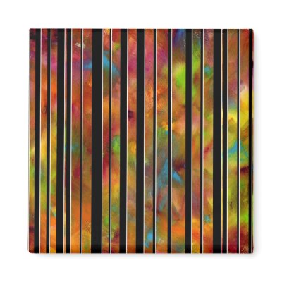 Black & White Rainbow Lines Magnet by SayItWithColor
