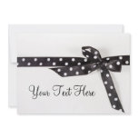 Black & White Ribbon invitations