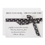 Black & White Ribbon invitations