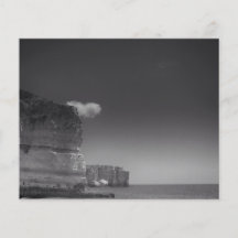 Black & White Sea Against Rocks Portugal Personalised Flyer